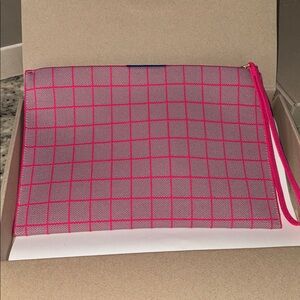 Rothy's Pink and Gray Clutch